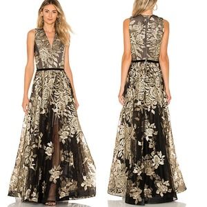 Bronx And Banco Golden Rose Gown Dress